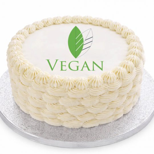 Frosted Vegan Vanilla Cake